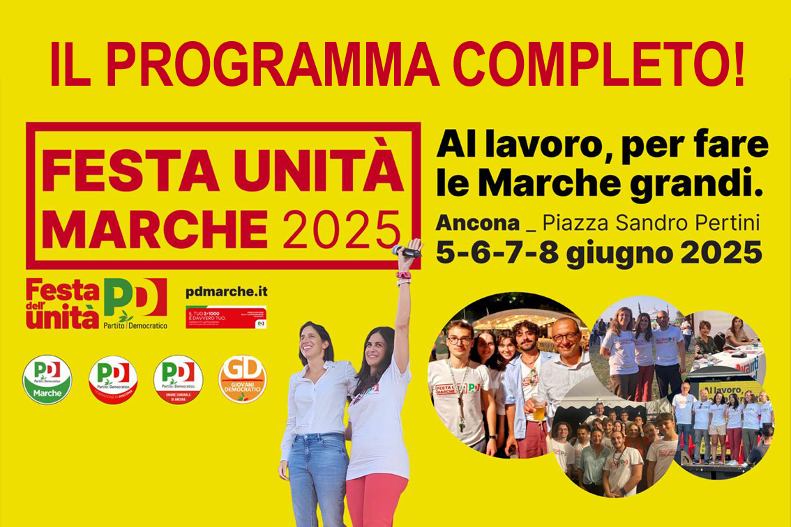 Festa dell’Unità Marche 2025 - Il programma
